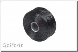 S-Lon, Size D, Beading Thread, F�delgarn, charocoal grey, 1 Spule